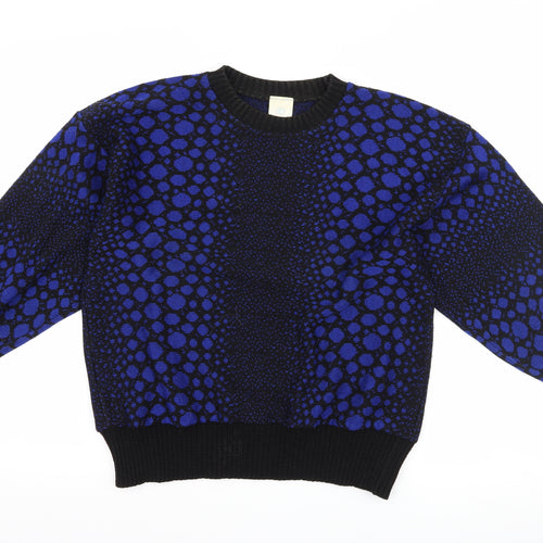 Canada Womens Black Polka Dot  Pullover Jumper Size 16