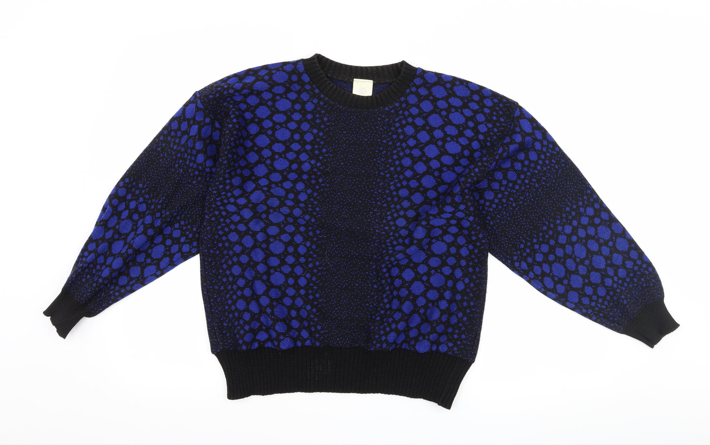 Canada Womens Black Polka Dot  Pullover Jumper Size 16