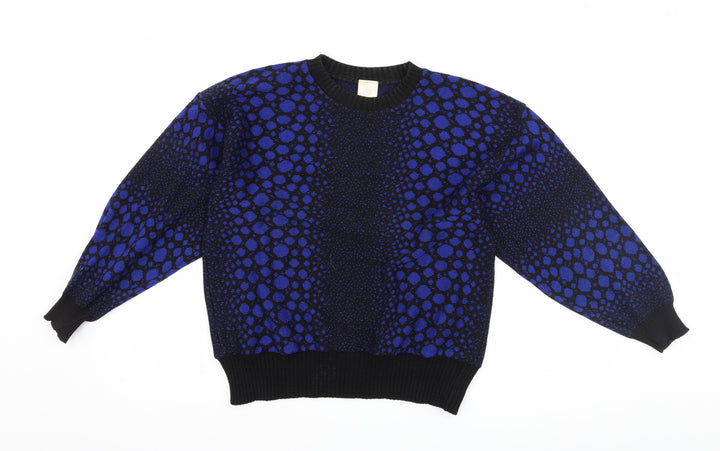 Canada Womens Black Polka Dot  Pullover Jumper Size 16