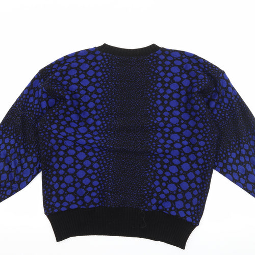 Canada Womens Black Polka Dot  Pullover Jumper Size 16