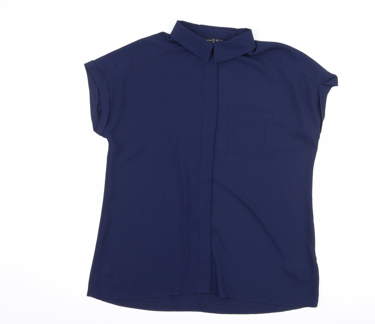 Atmosphere Womens Blue   Basic Button-Up Size 16