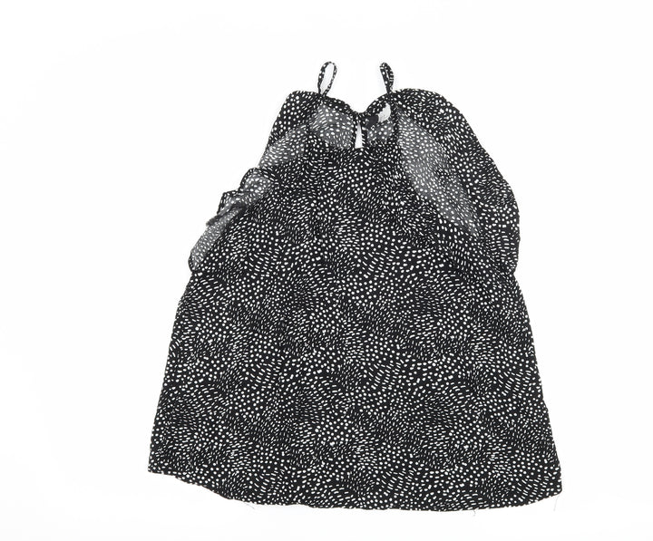 H&M Womens Black Polka Dot Camisole Tank Size 12