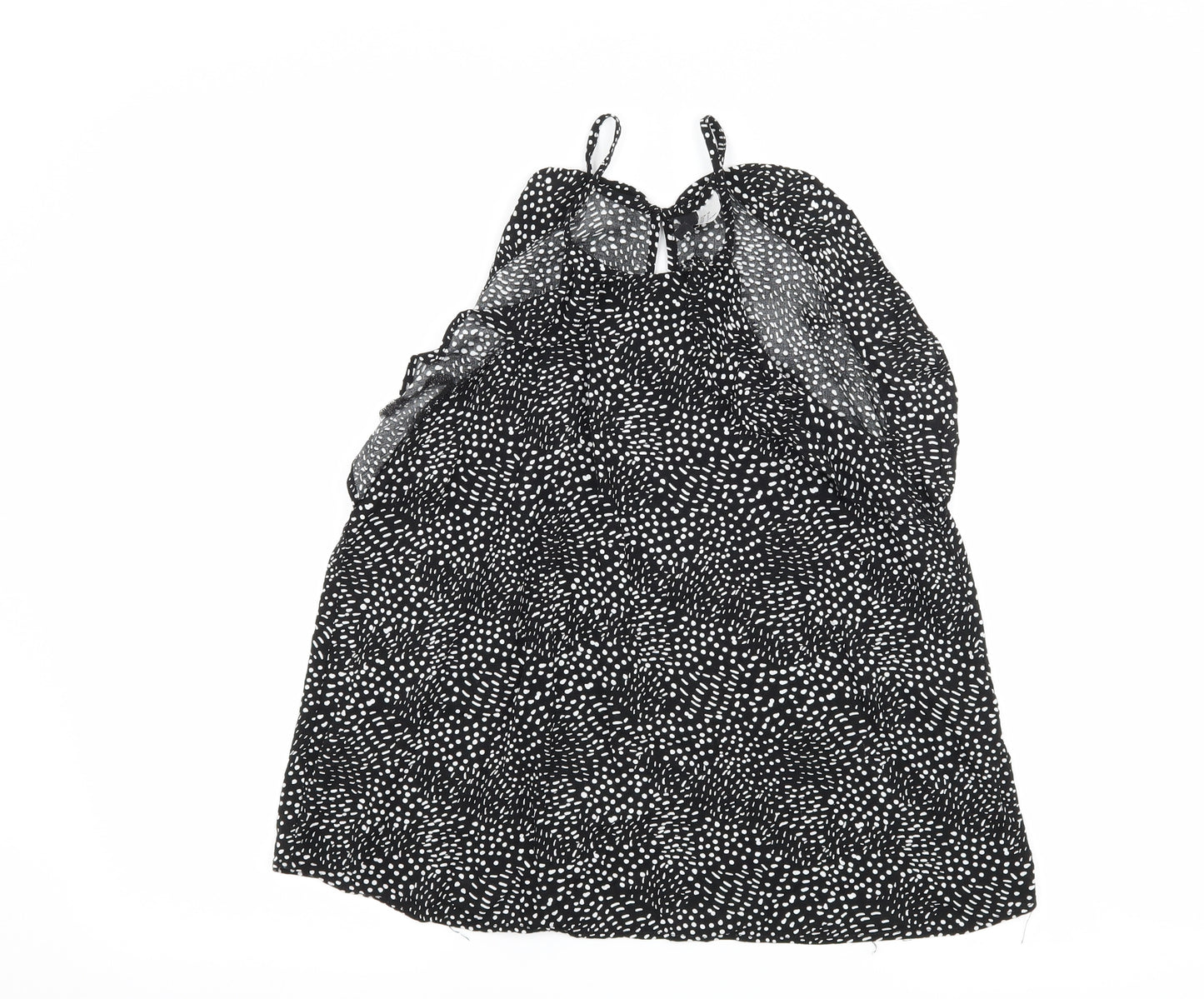 H&M Womens Black Polka Dot  Camisole Tank Size 12