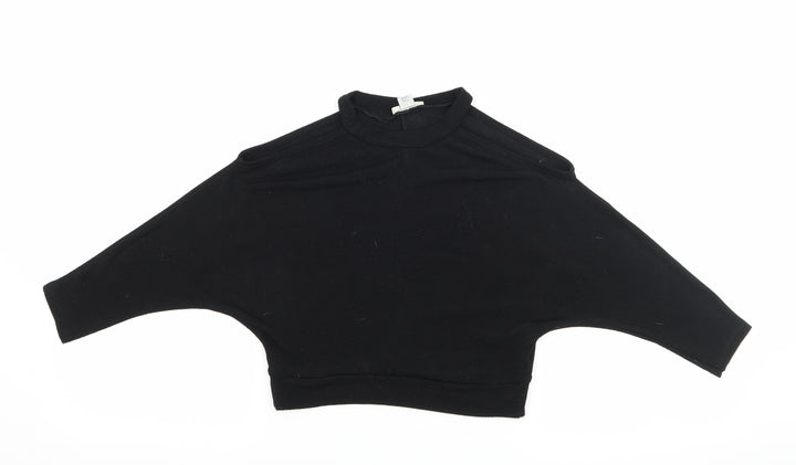 River Island Girls Black   Basic T-Shirt Size 5-6 Years  - Cut Out Shoulder