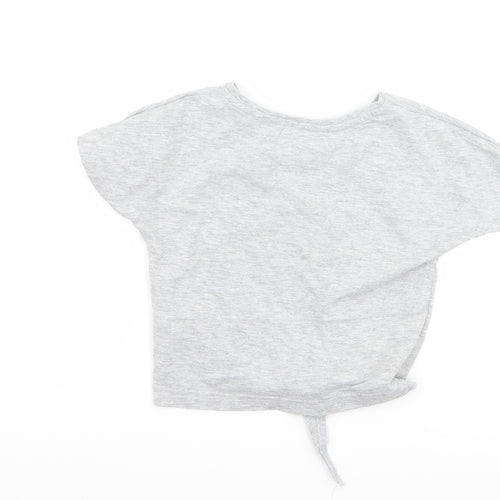 Minoti Girls Grey   Basic T-Shirt Size 4-5 Years  - Nap Queen