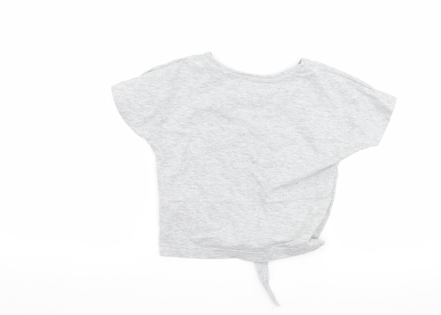 Minoti Girls Grey   Basic T-Shirt Size 4-5 Years  - Nap Queen
