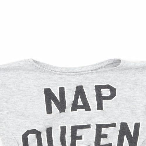 Minoti Girls Grey   Basic T-Shirt Size 4-5 Years  - Nap Queen