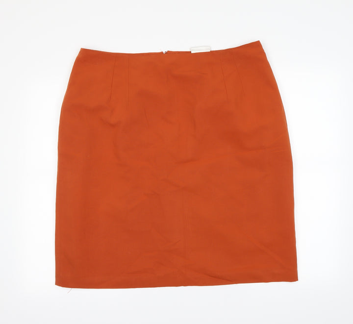 essence Womens Orange   Straight & Pencil Skirt Size 23 in