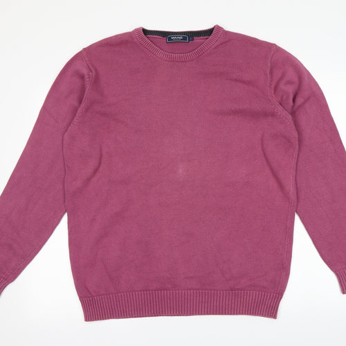 Maine New England Mens Pink   Pullover Jumper Size L