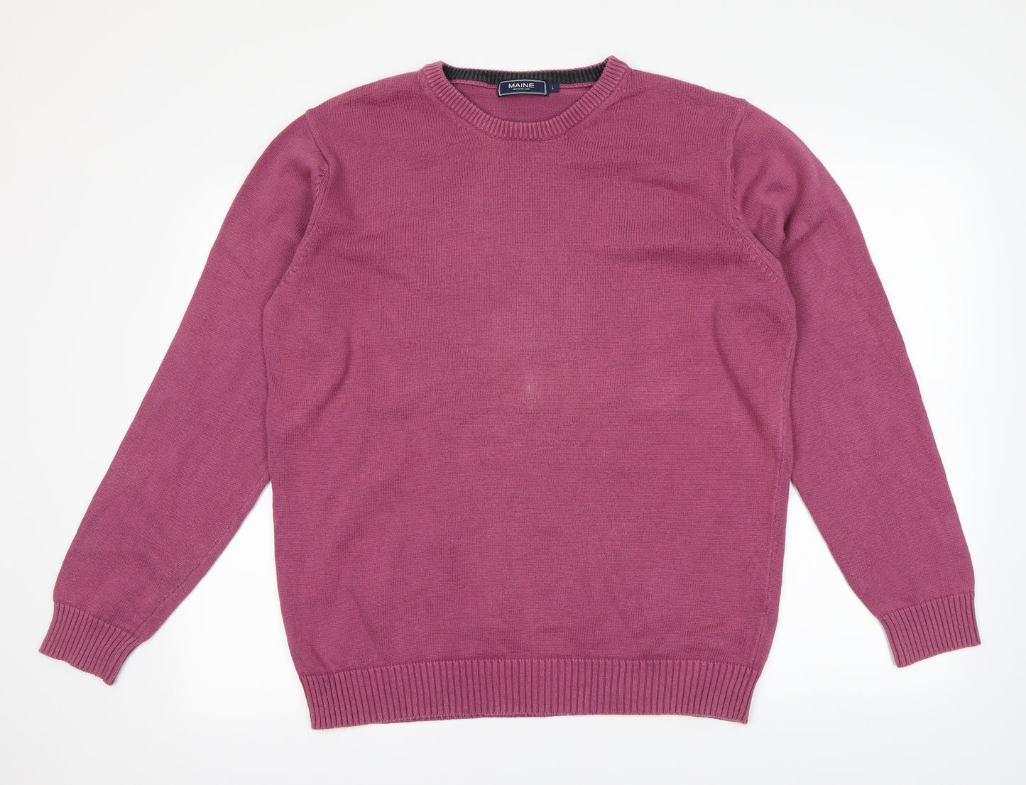 Maine New England Mens Pink   Pullover Jumper Size L