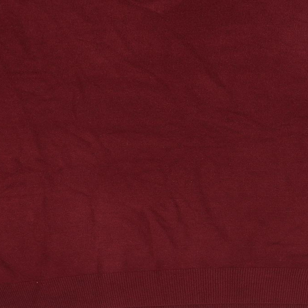 M&S Mens Red   Pullover Jumper Size L