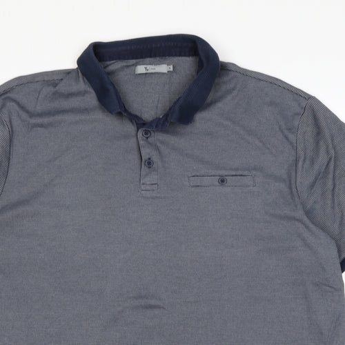 TU Mens Blue    Polo Size XL