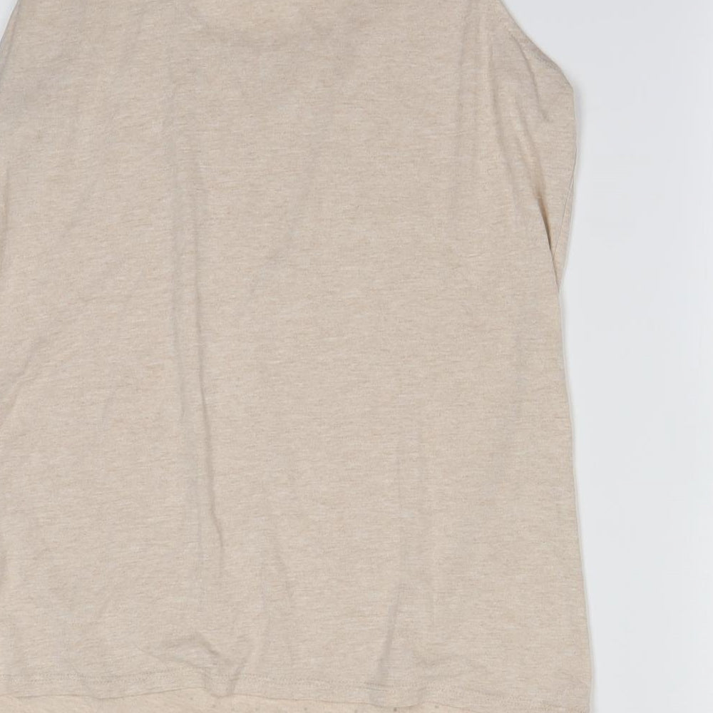 Redherring  Womens Beige Polka Dot  Basic Tank Size 16