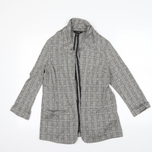 new look  Womens Black Check  Jacket  Size 10