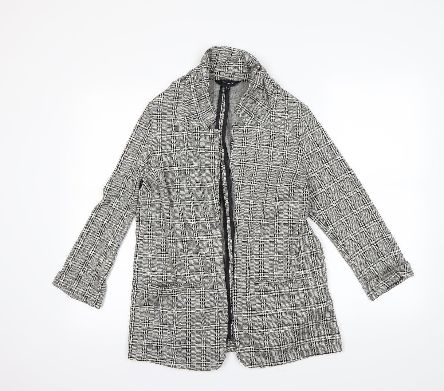 new look  Womens Black Check  Jacket  Size 10
