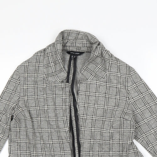 new look  Womens Black Check  Jacket  Size 10