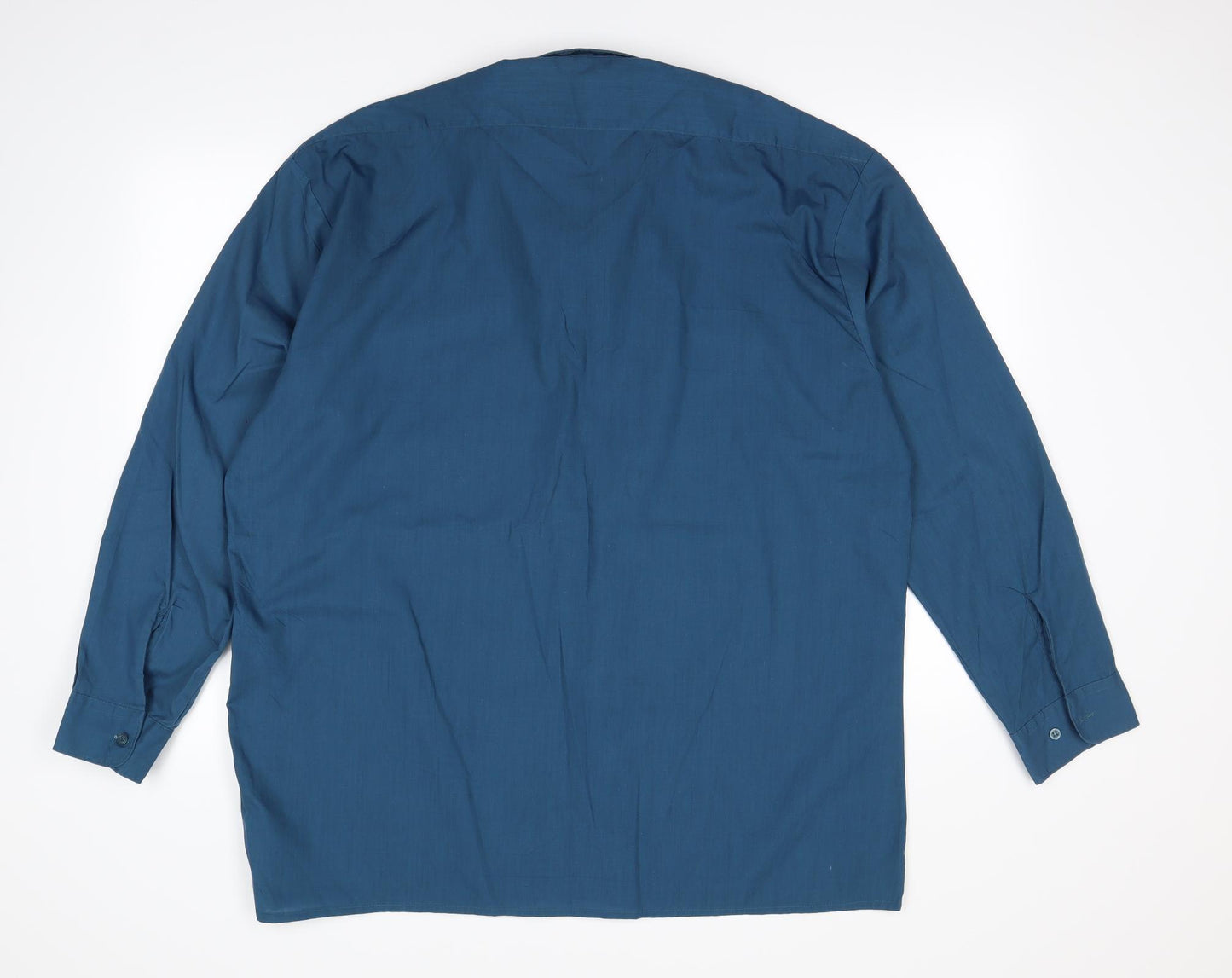 Oak Valley Mens Blue    Dress Shirt Size XL