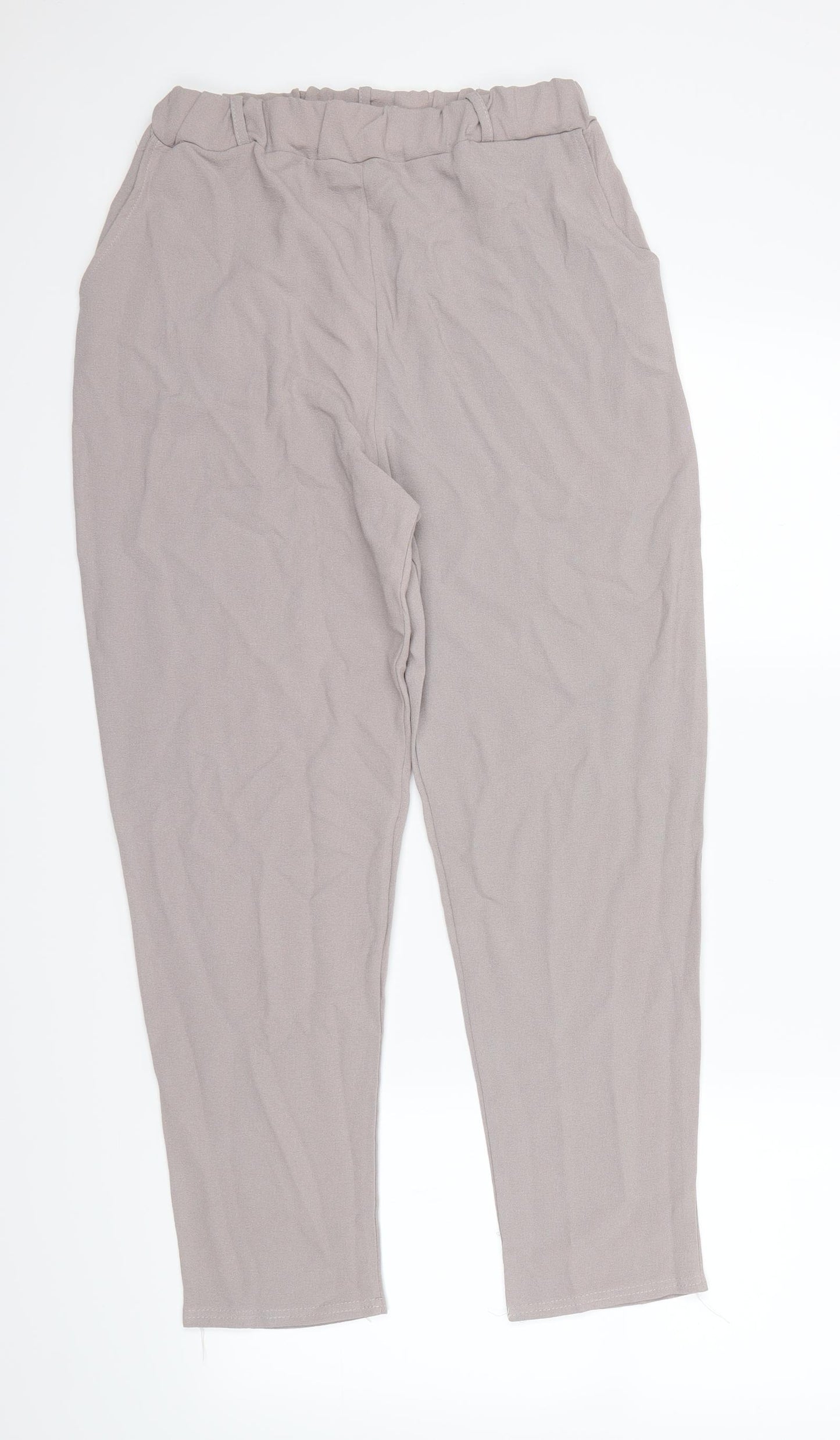 Boohoo Womens Grey   Dress Pants Trousers Size 10 L27 in