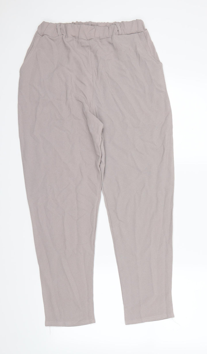 Boohoo Womens Grey Dress Pants Trousers Size 10 L27 in
