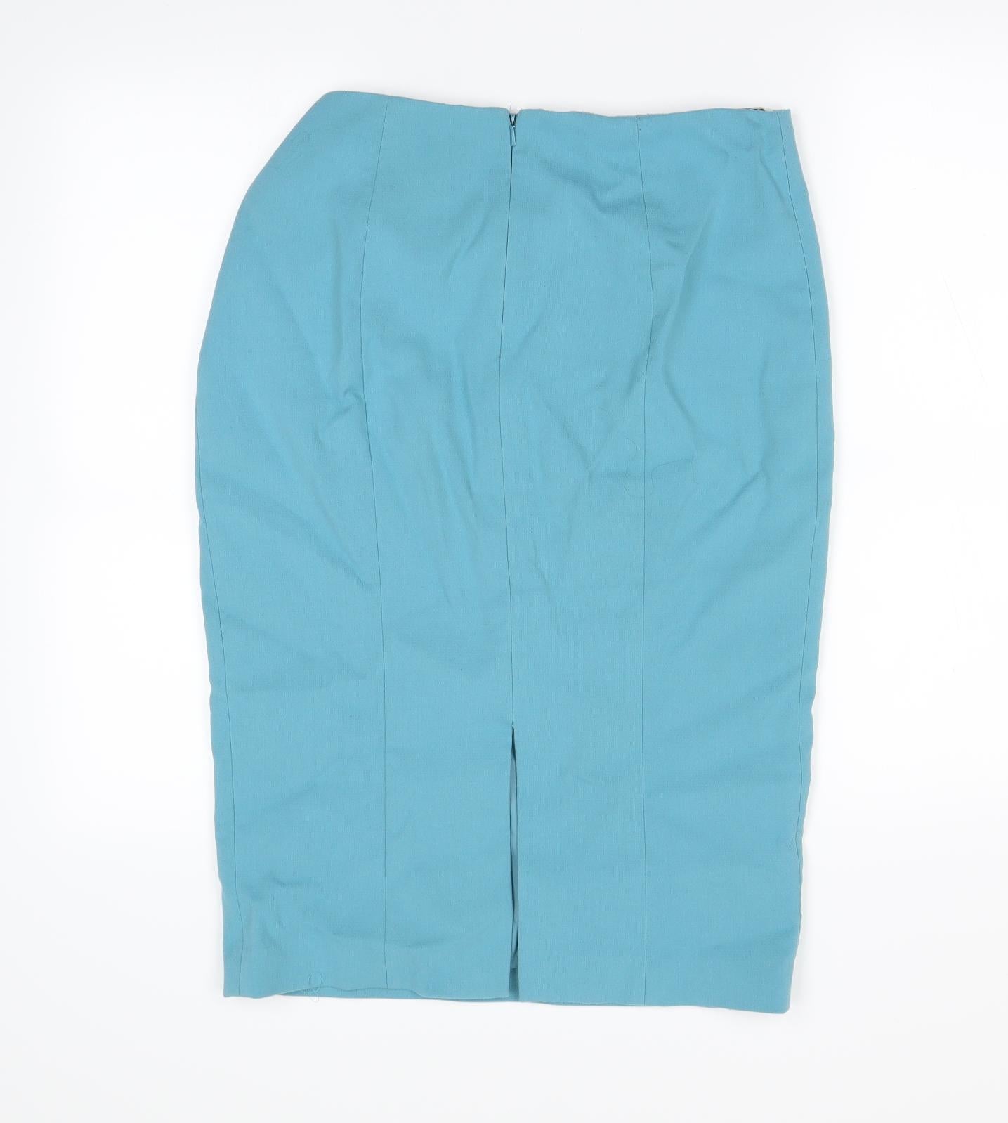 Hobbs Womens Blue   Straight & Pencil Skirt Size 12