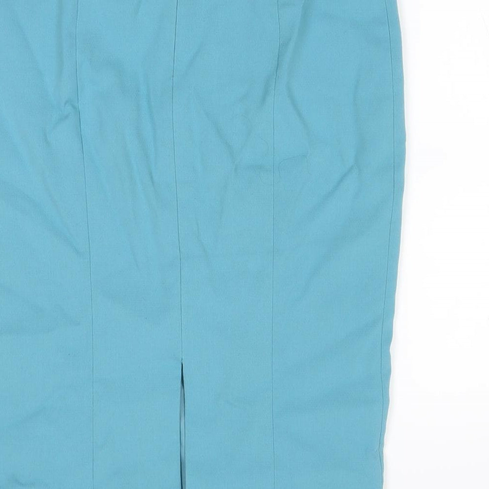 Hobbs Womens Blue   Straight & Pencil Skirt Size 12