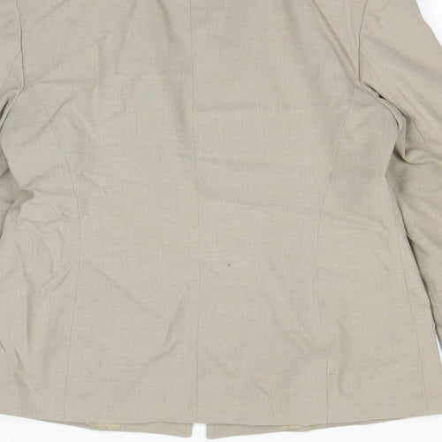 Debenhams Womens Beige Ikat  Jacket Blazer Size 12