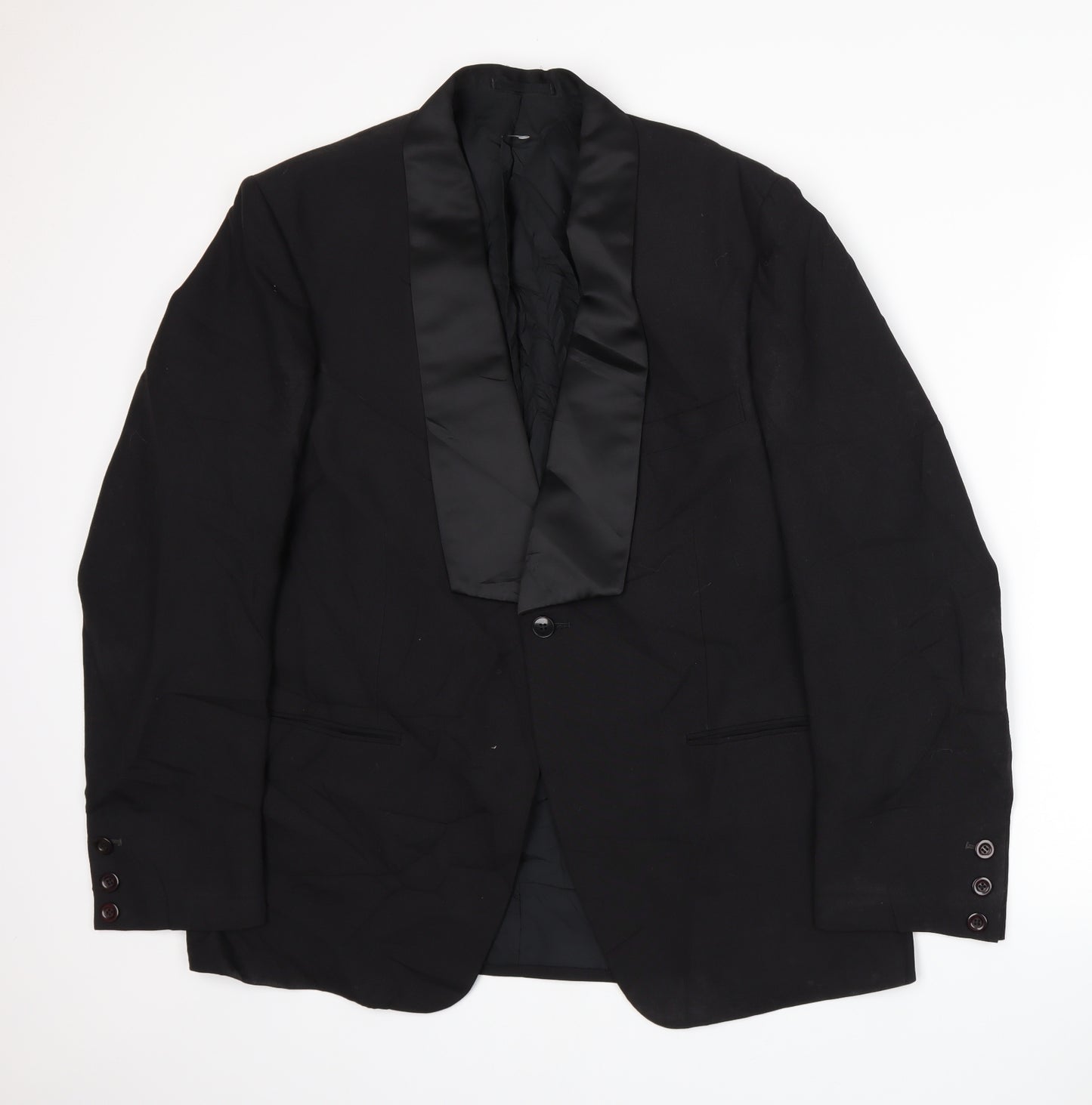 Preworn Mens Black   Tuxedo Suit Jacket Size XL