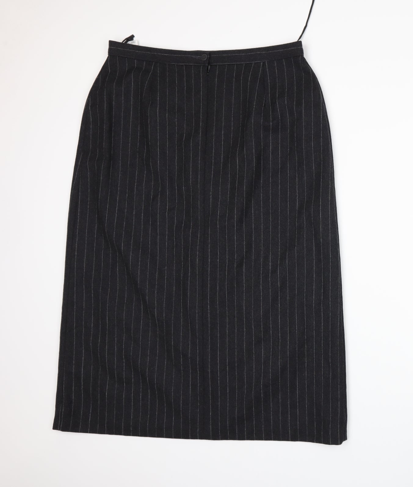 Marks and Spencer Womens Grey Striped  A-Line Skirt Size 18