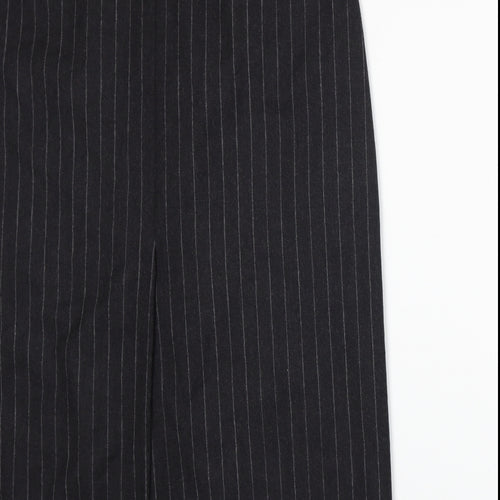 Marks and Spencer Womens Grey Striped  A-Line Skirt Size 18