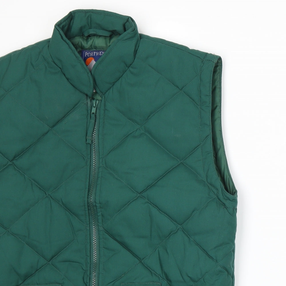 Portwest Mens Green   Gilet Jacket Size S