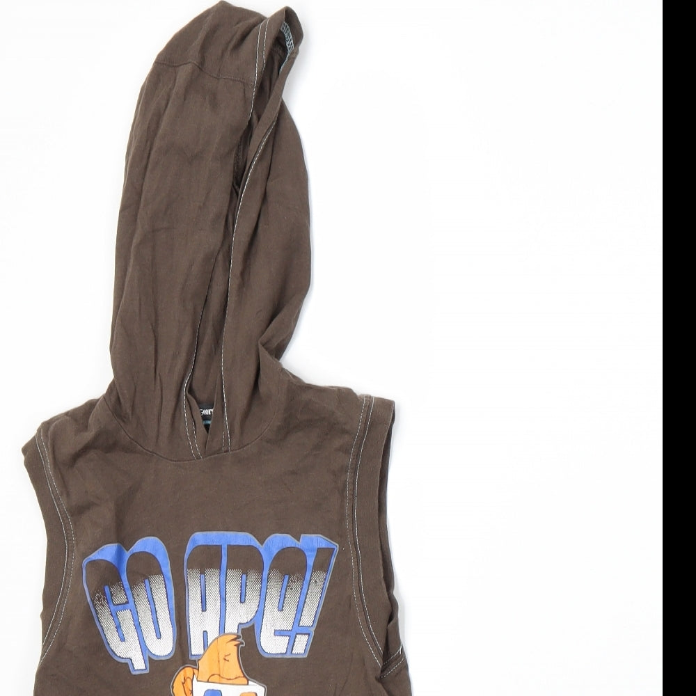 George Boys Brown   Pullover Hoodie Size 4-5 Years
