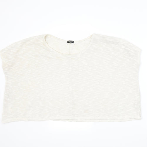 River Island Womens White   Pullover Jumper Size 10
