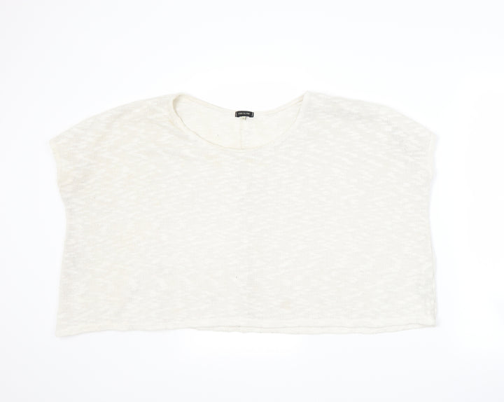 River Island Womens White Pullover Jumper Size 10
