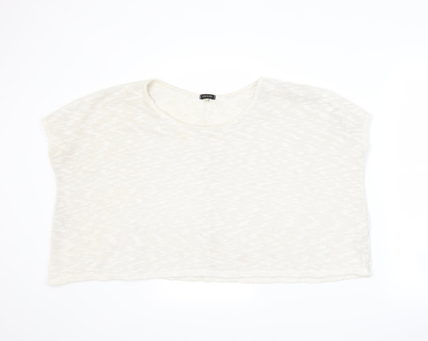 River Island Womens White   Pullover Jumper Size 10