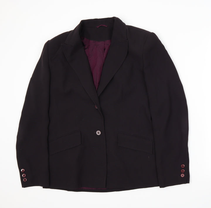 Berkertex Womens Purple Jacket Suit Jacket Size 14