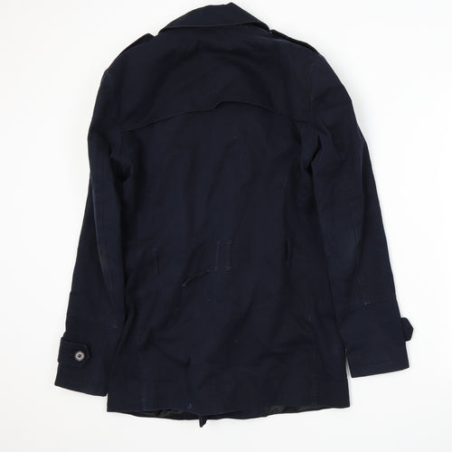 River Island Womens Blue   Overcoat Coat Size S