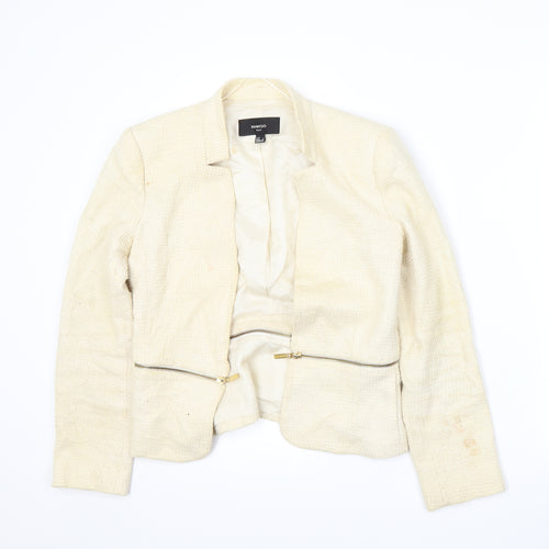 Mango Womens Beige   Jacket Suit Jacket Size S