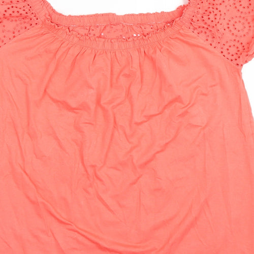 George Womens Orange   Basic Blouse Size 10