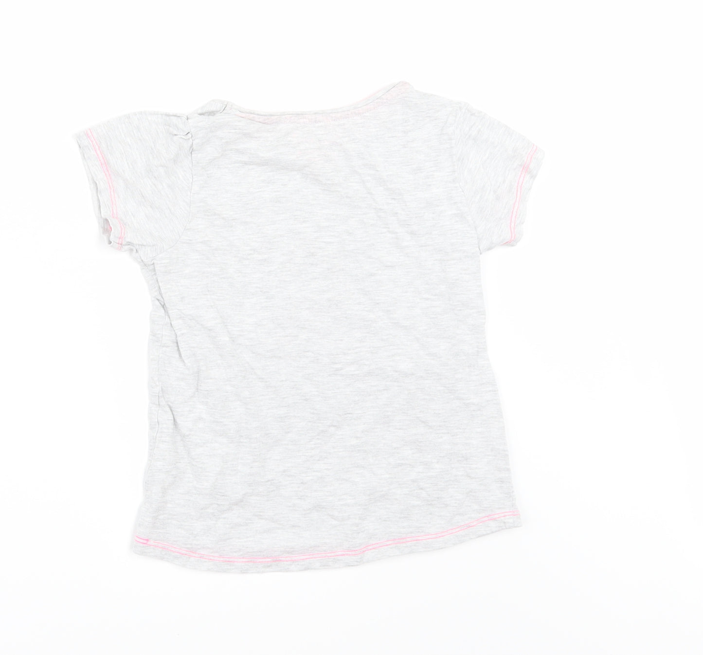 Primark Girls Grey   Basic T-Shirt Size 6-7 Years