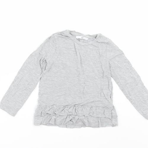 Marks and Spencer Girls Grey   Basic Polo Size 5-6 Years
