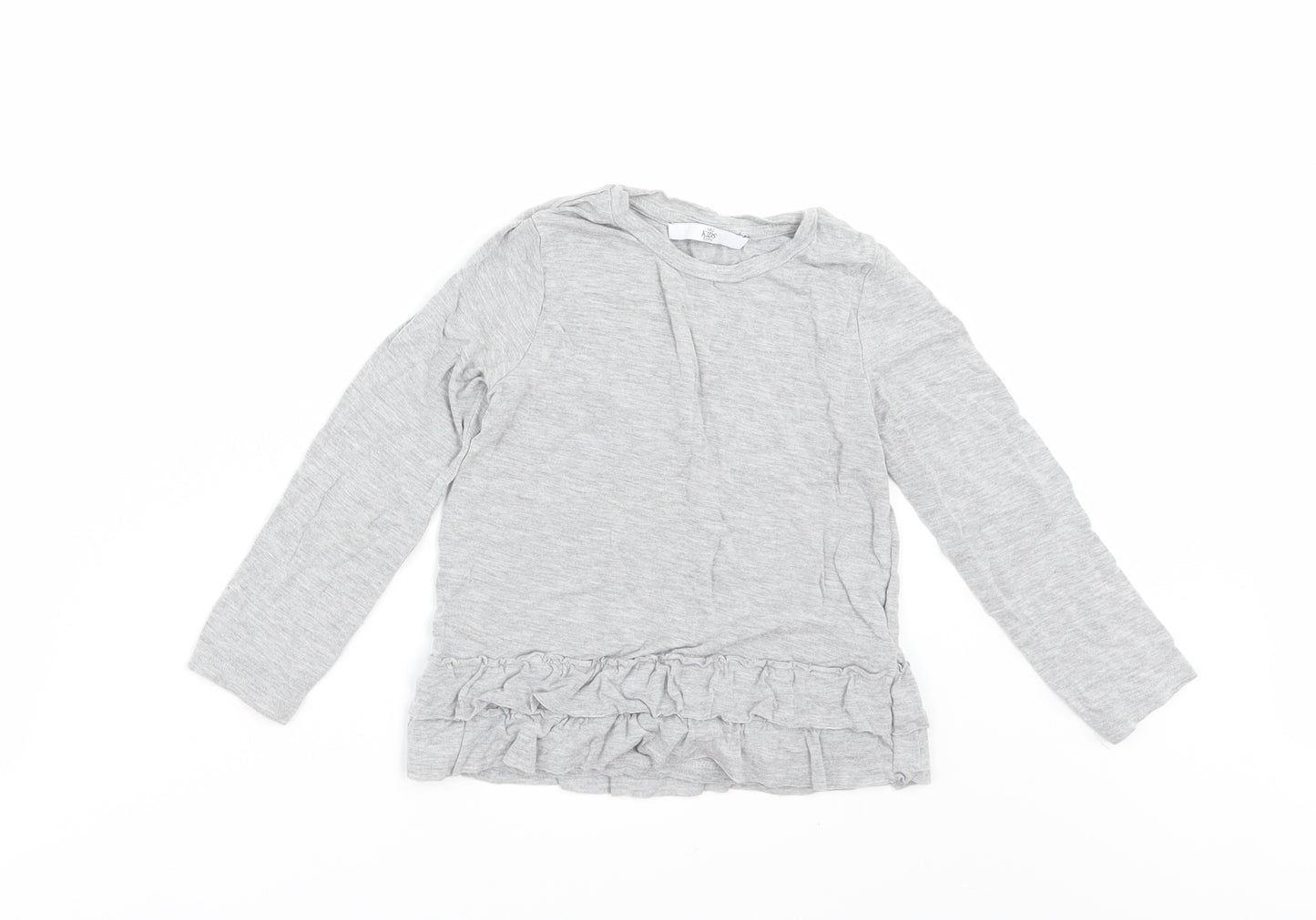 Marks and Spencer Girls Grey   Basic Polo Size 5-6 Years