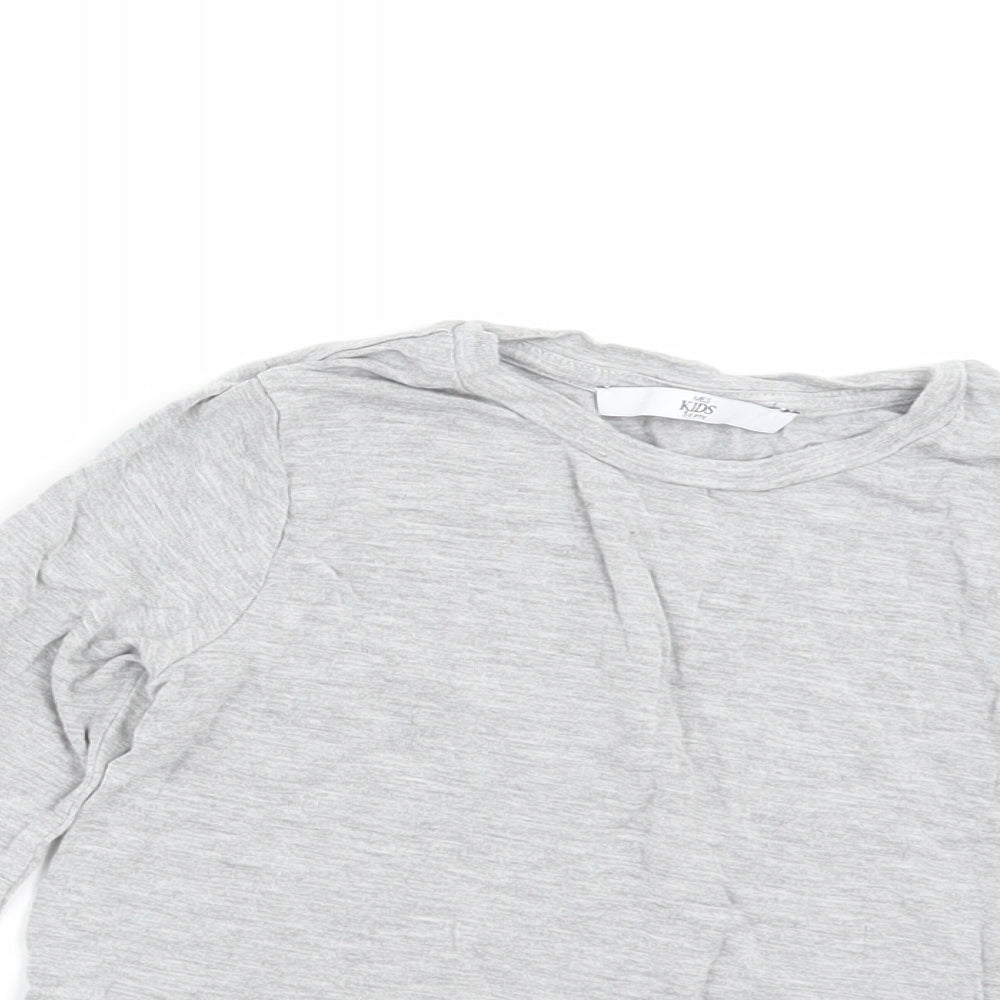 Marks and Spencer Girls Grey   Basic Polo Size 5-6 Years