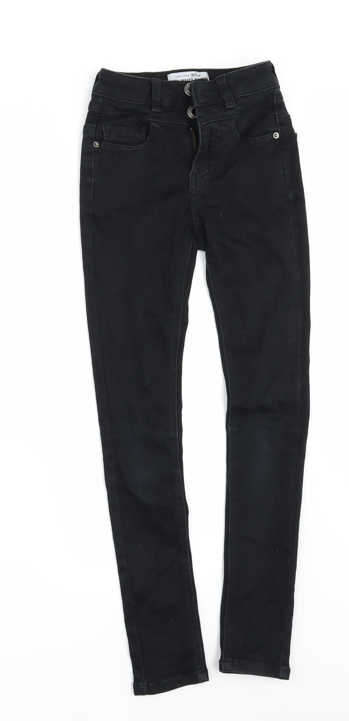 New Look Girls Black Denim Skinny Jeans Size 9 Years