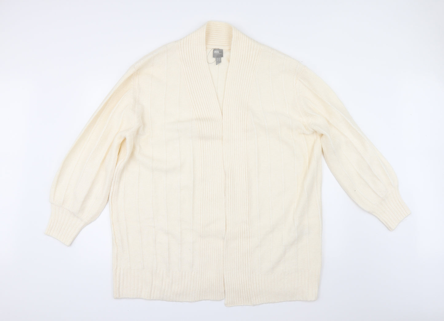 ASOS Womens Ivory   Cardigan Jumper Size 16