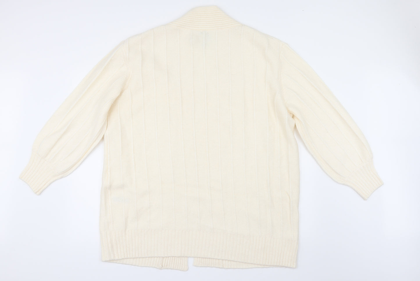 ASOS Womens Ivory   Cardigan Jumper Size 16