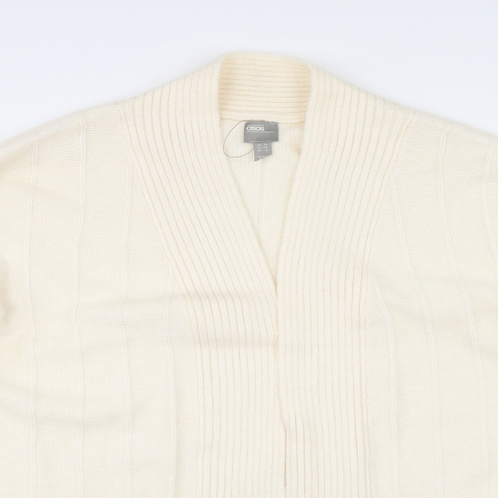 ASOS Womens Ivory   Cardigan Jumper Size 16