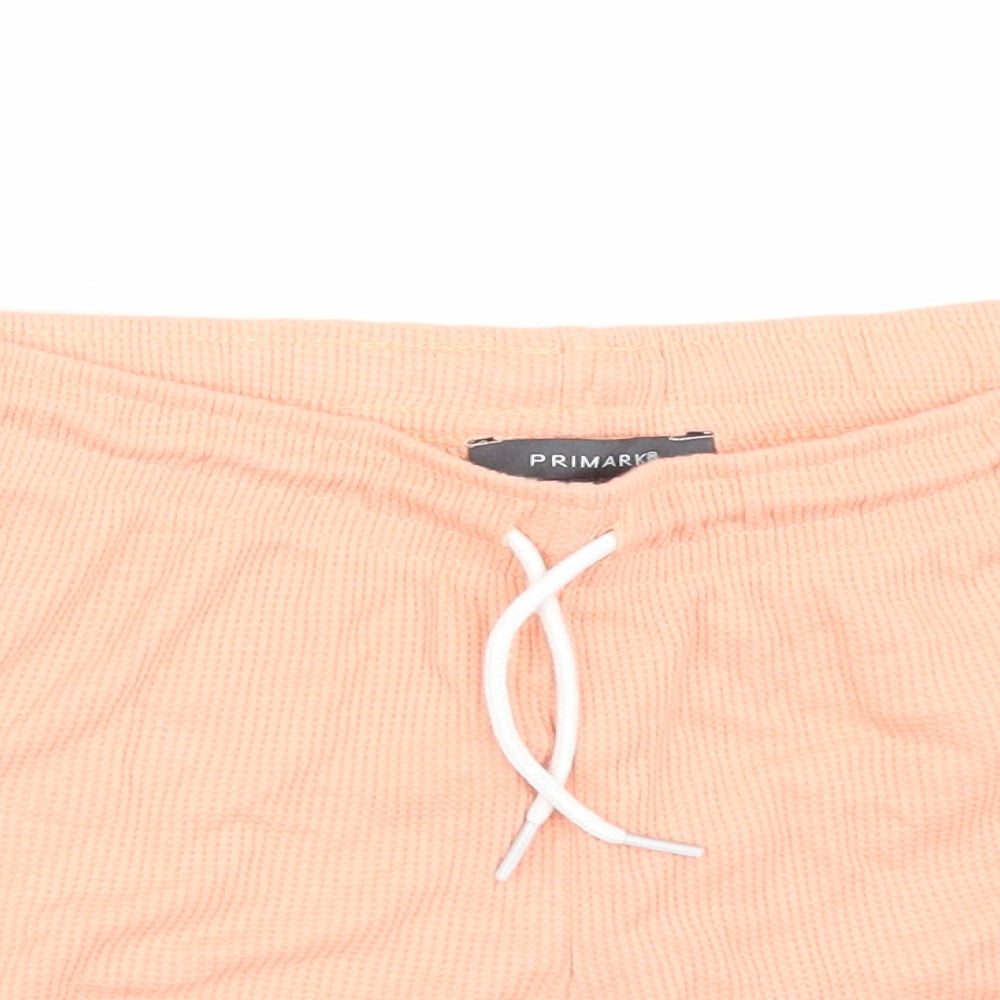 Primark Womens Orange   Hot Pants Shorts Size S