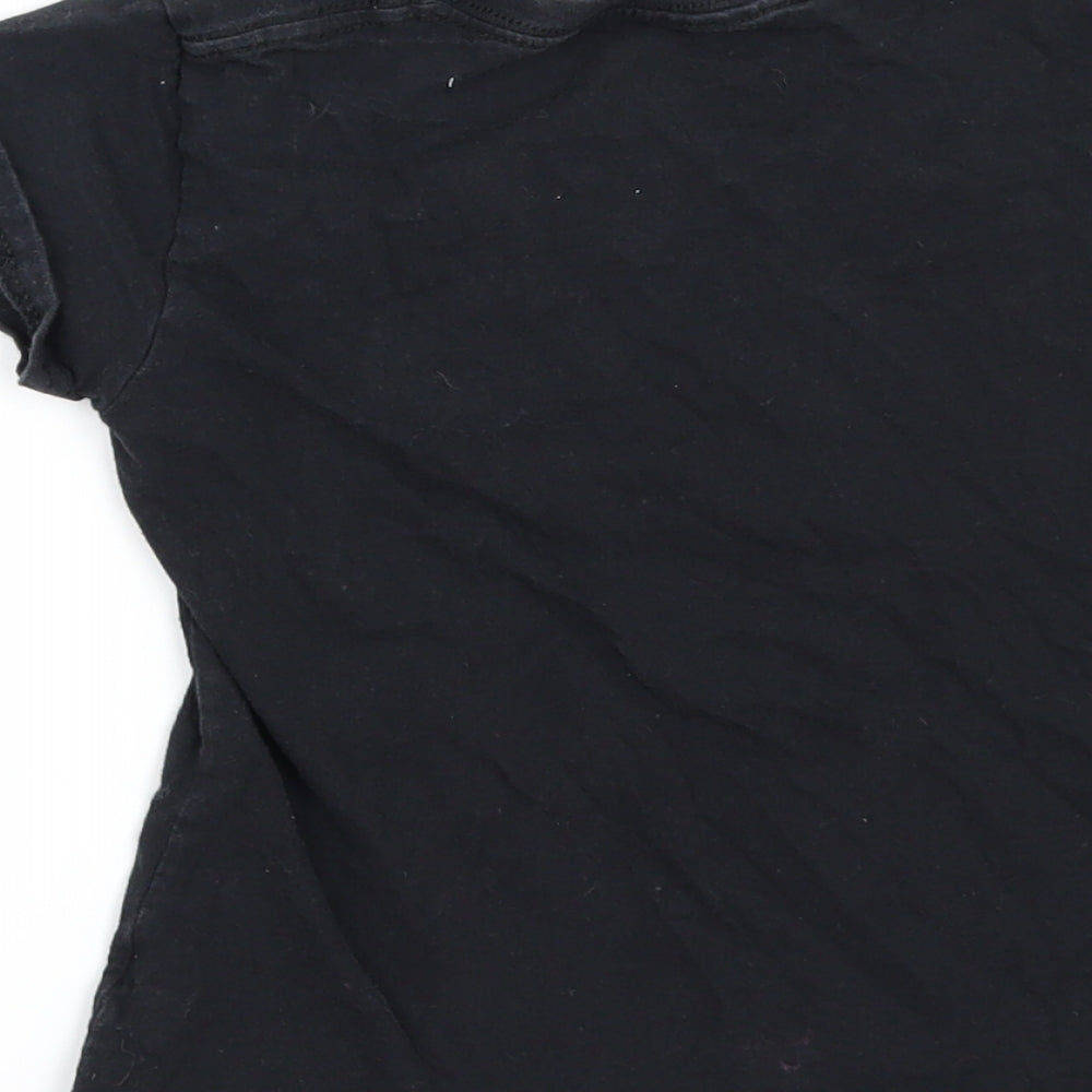 George Girls Black   Basic T-Shirt Size 6-7 Years  - Harry Potter