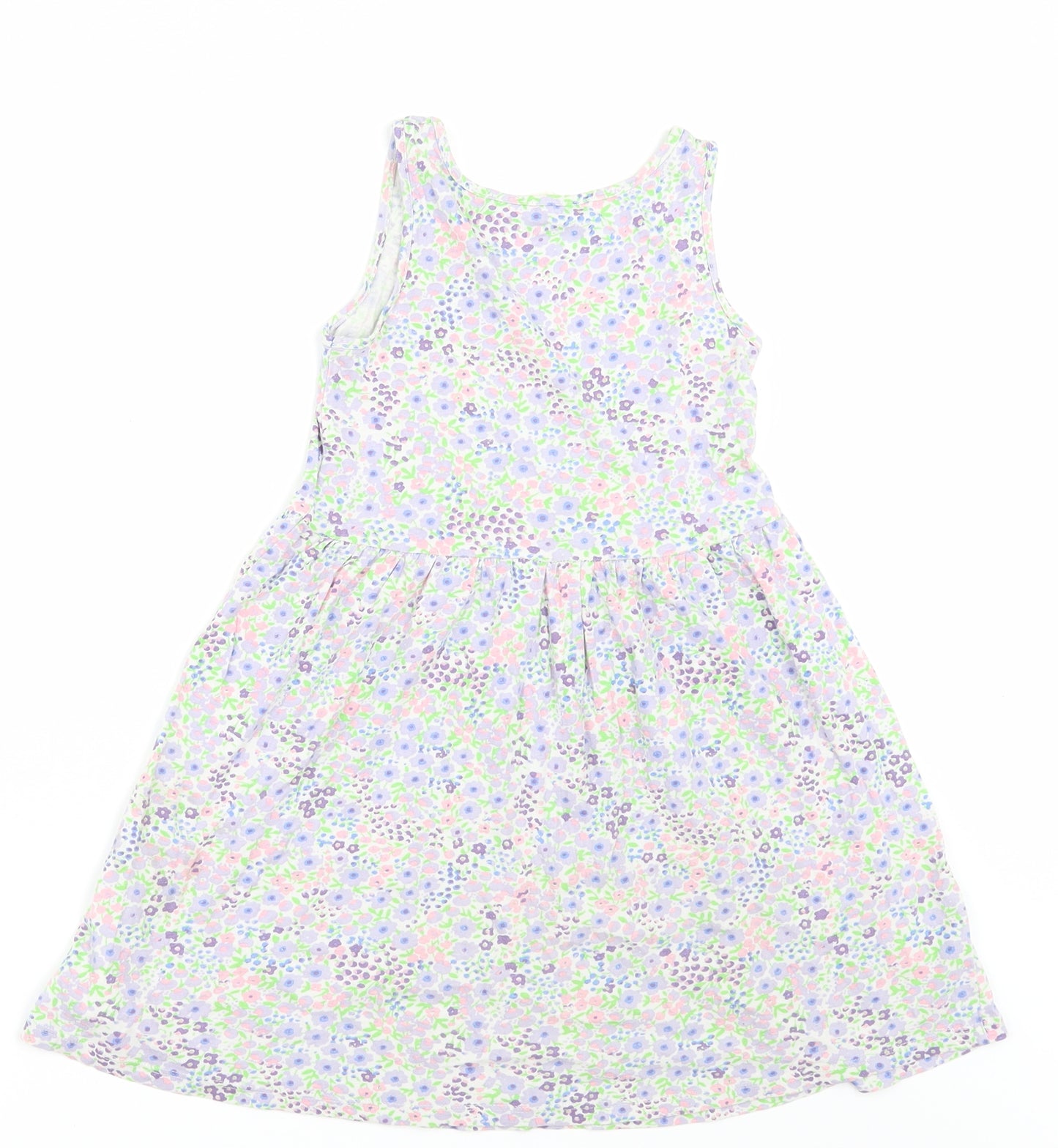 H&M Girls White Floral  A-Line  Size 7-8 Years