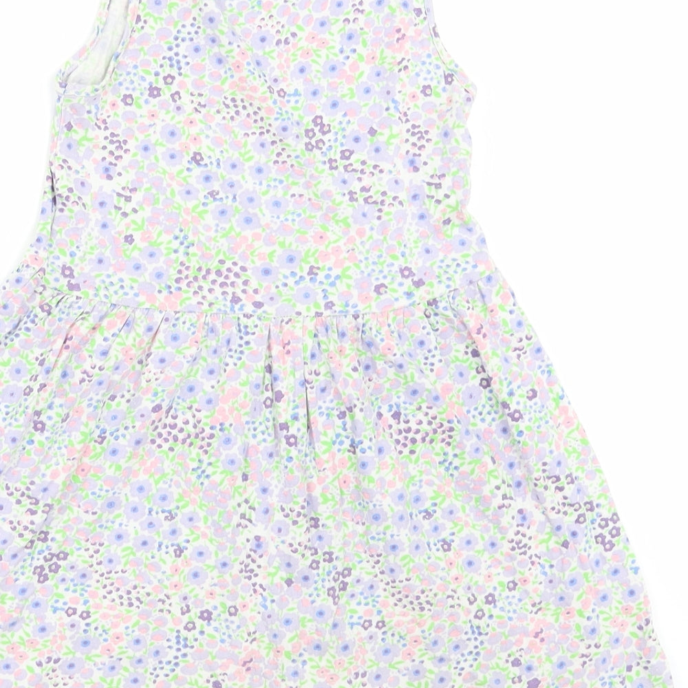 H&M Girls White Floral  A-Line  Size 7-8 Years